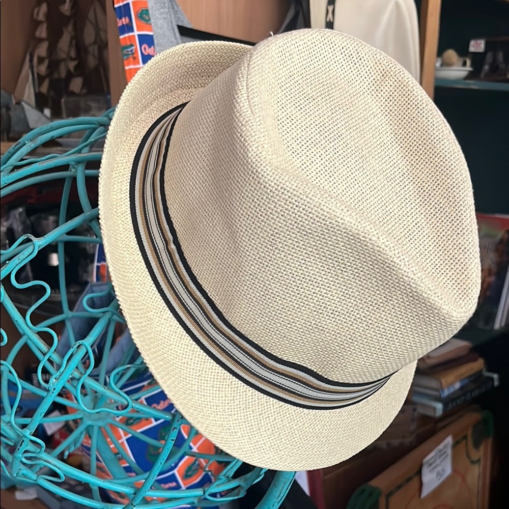 Yumi Straw Fedora Hat Size M